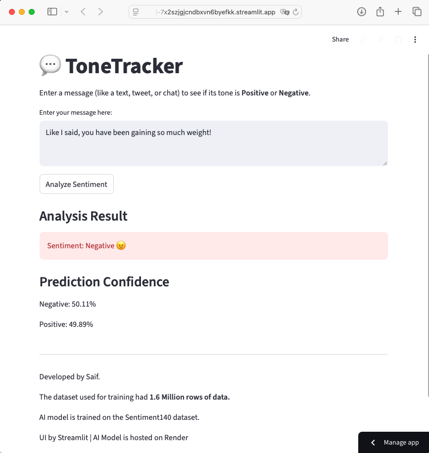ToneTracker screenshot